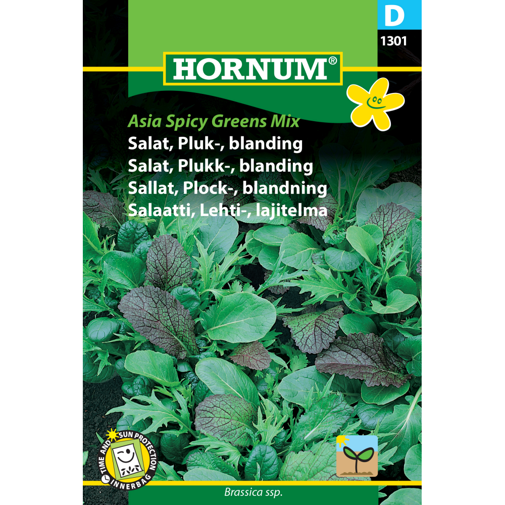 Pluksalat blanding 'Asia Spicy Greens Mix'