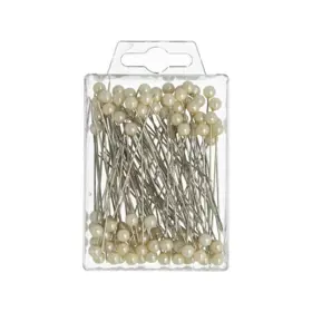 Hattenåle 6 mm 65 mm 100 stks (Champagne)