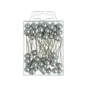 Hattenåle 10 mm 60 mm 50 stks (Sølv)