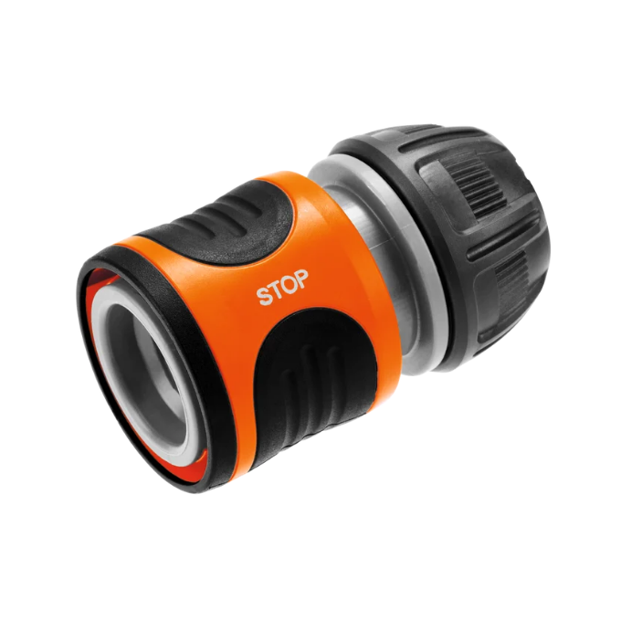 GARDENA Slangekobling m. vandstop 1/2"