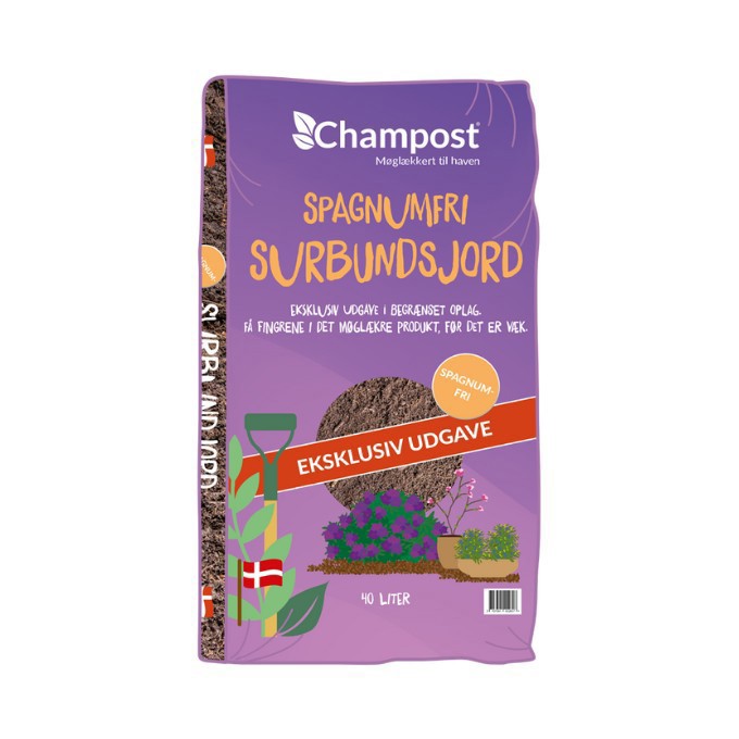 Champost Spagnumfri surbundsjord (40 liter)