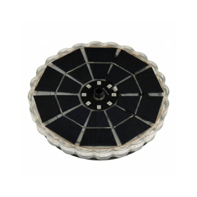 Solcellespringvand med LED - Ø 16,6 cm