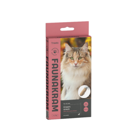 Faunakram cremesnack til kat med rejer og kylling (7 x 15 g)