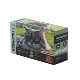 Faunakram paté med oksekød og kylling til katte (12 x 100 g)