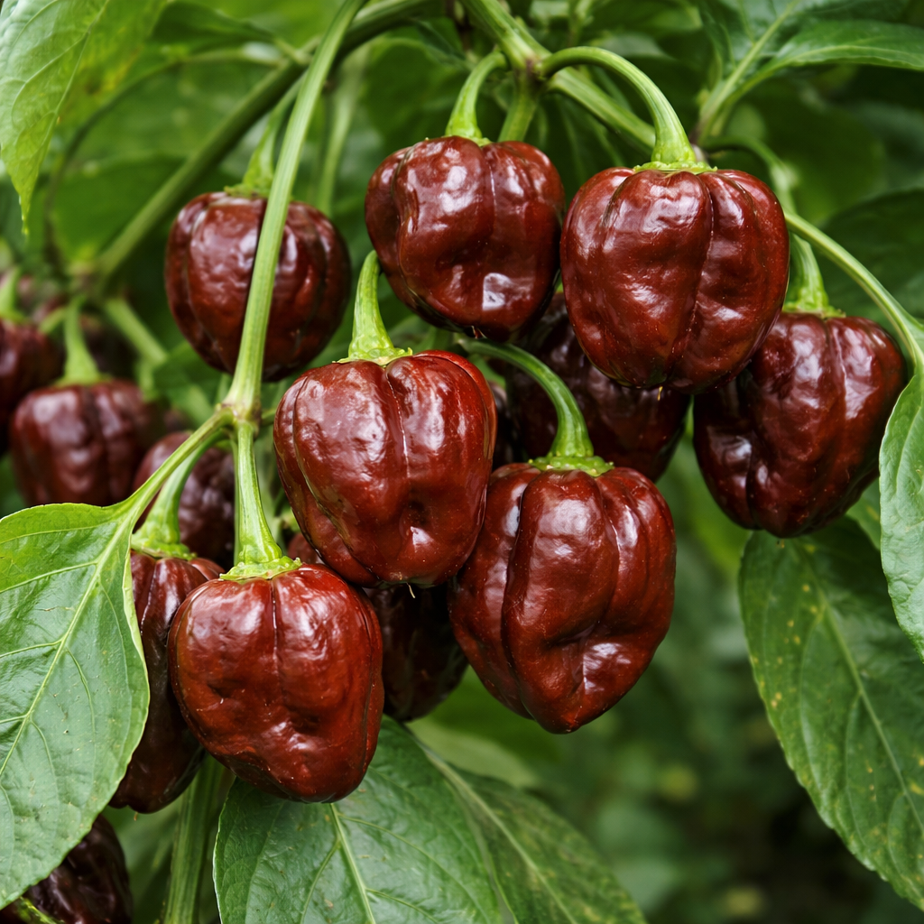 Chiliplante 'Chocolate Scotch Bonnet' Økologisk
