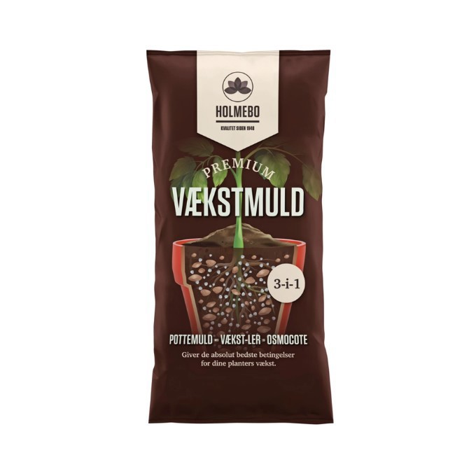 Holmebo vækstmuld (40 liter)