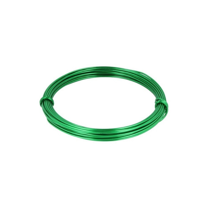 Aluminium tråd 2,00 mm 12 m 100 g (Grøn)