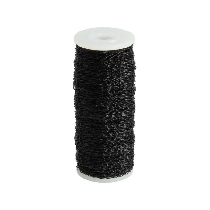 Bouillon tråd zigzag (Sort) 0,30 mm 140 m 100 g