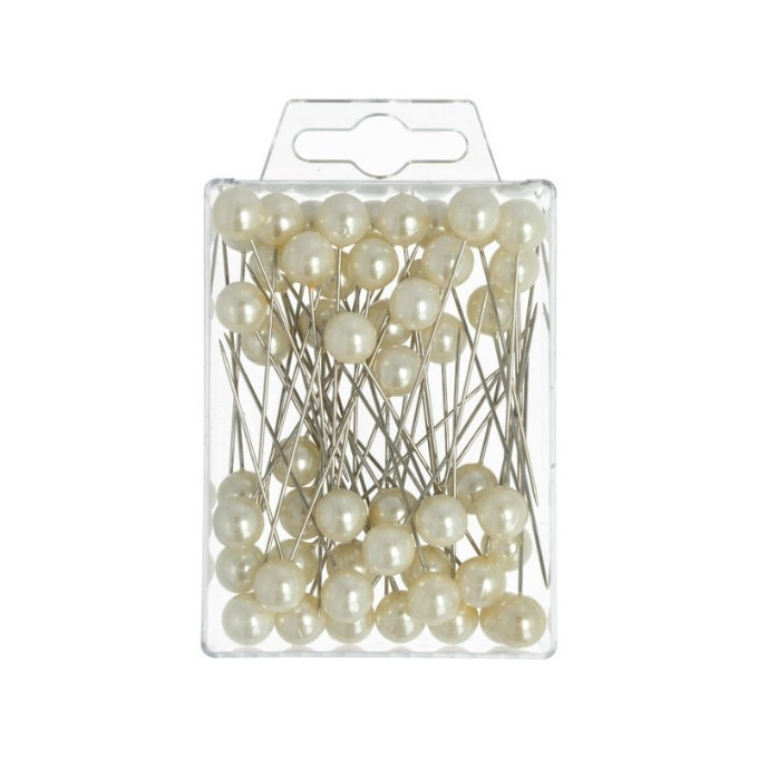 Hattenåle 10 mm 60 mm 50 stks (Champagne)