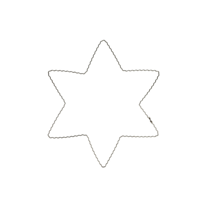 Metal stjerne 25 cm