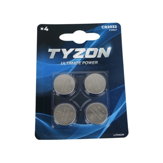 Tyzon batteri CR2032 lithium 4-pk